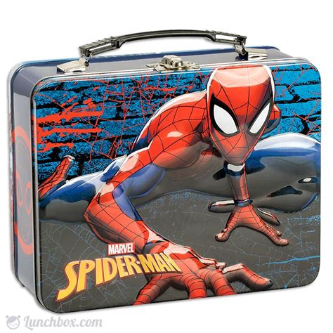 metal spiderman lunch box vintage|spider-man boys lunch box.